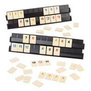 Rummikub The Original 6 Players de Goliath, juego de mesa clásico con 50 fichas adicionales y 6 soportes.