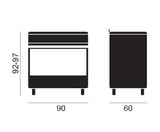 Vitrokitchen ST9060IB Cocina Gas 5 Fuegos Inox con Horno Eléctrico 103L (vista 5)