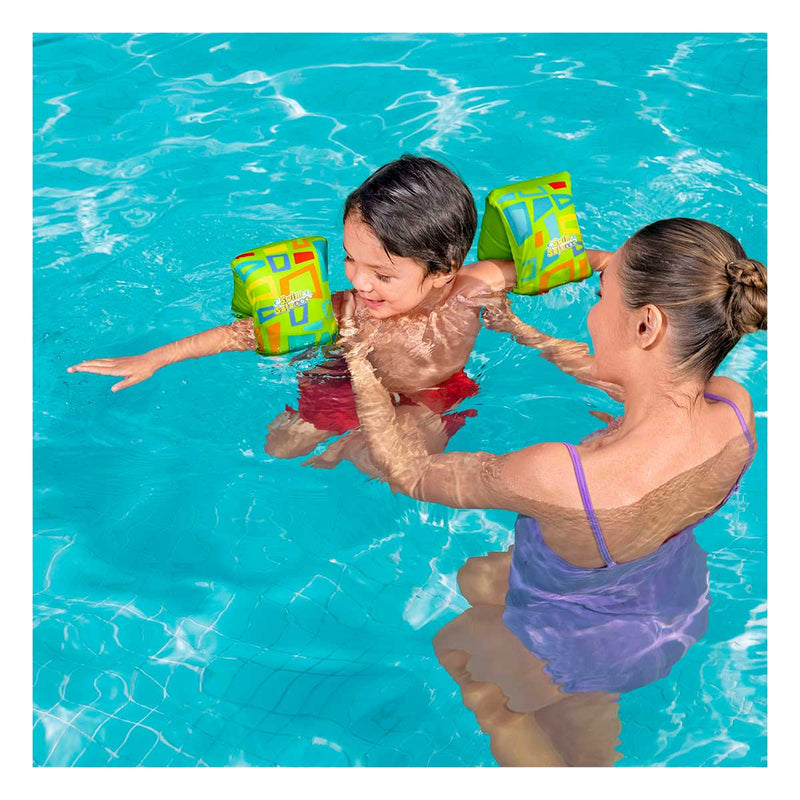 Safari Sub Flotadores de Brazo Infantil de Tela Swim Safe Abc Aquastar Bestway (25518)