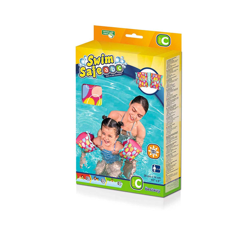 Safari Sub Flotadores de Brazo Infantil de Tela Swim Safe Abc Aquastar Bestway (25518)