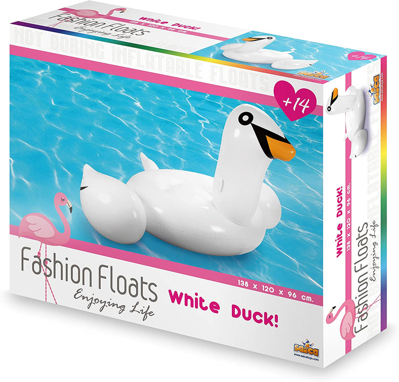 Saica Colchoneta con forma de cisne Blanco (5873)