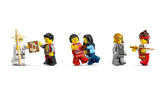 Seis minifiguras LEGO Ninjago 71858: Maya, Ray, Nya, Kai, Maestro Wu y Maestro Elemental Tierra
