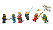 Seis minifiguras LEGO Ninjago 71866: Kai, Zane, Cole, Jay, Lloyd y Wu con armas doradas de temporada 1
