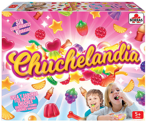 Set Chuchelandia de Educa Borrás con moldes de formas divertidas, ingredientes y utensilios para crear chuches caseras y gominolas personalizadas en casa para niños a partir de 8 años
