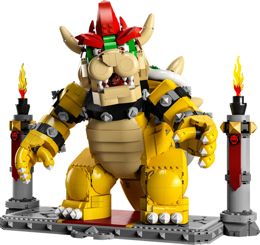 Set LEGO 71411 Bowser de 2807 piezas con movimientos de cabeza cuello brazos y cola para juego interactivo Super Mario
