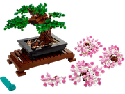 Set LEGO Bonsái 10281 montado con hojas verdes