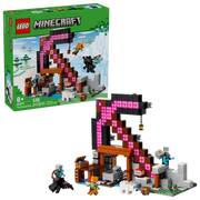 Set LEGO® Minecraft™ La Mina del Pico (21277) con mina en forma de pico y minifiguras.