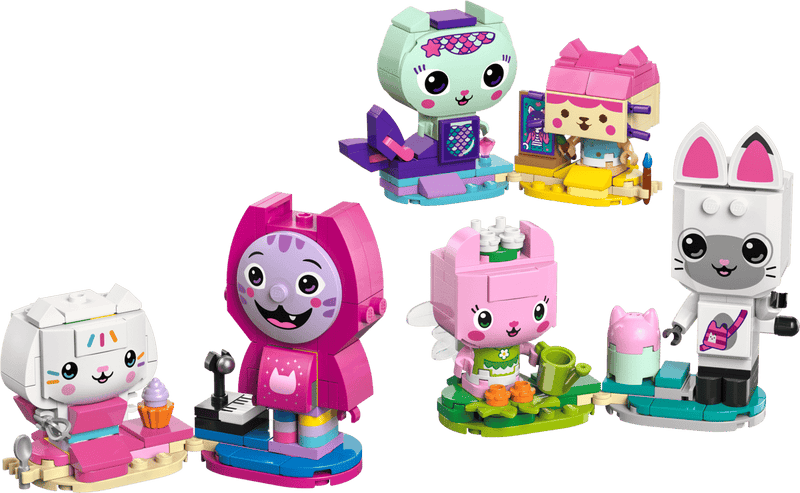 Set completo LEGO 11215 Gabby's Dollhouse con 5 figuras de gatos construibles y accesorios temáticos
