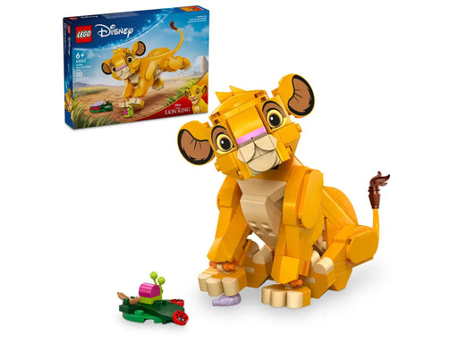 Set completo LEGO 43243 con Simba, hoja verde y bichos de colores para juego imaginativo Disney

