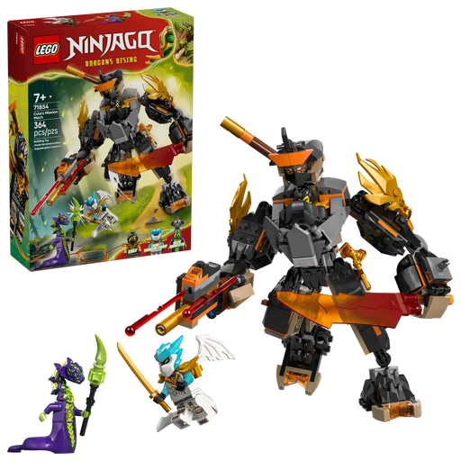 Set completo LEGO 71854 meca ninja lanzador dardos espada bastón
