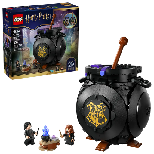 Set completo LEGO Harry Potter 76464 con caja 25 aniversario, caldero construido 20cm y minifiguras Snape
