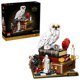 Set completo LEGO Harry Potter 76466 con caja negra 25 aniversario, Hedwig construida y 3 minifiguras
