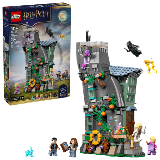 Set completo LEGO Harry Potter 76467 con caja 25 aniversario, casa construida 29cm y 5 minifiguras
