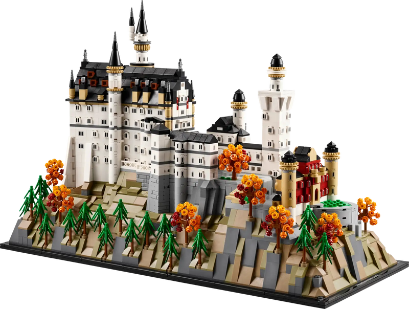 Set de construcción LEGO 21063 Castillo de Neuschwanstein completo de 31x46x20 cm, perfecto para coleccionistas y entusiastas de la arquitectura europea
