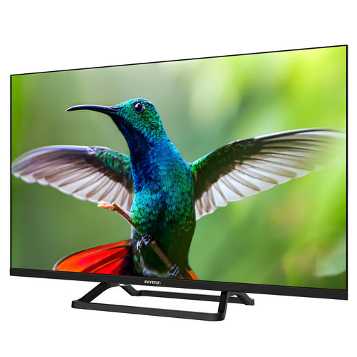 Televisor Smart TV Infiniton de 32 pulgadas, modelo INTV-32GS630, en color negro, con tecnología Android TV y opciones de conectividad avanzadas.