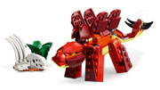 Stegosaurus LEGO Creator con placas dorsales y cola articulada