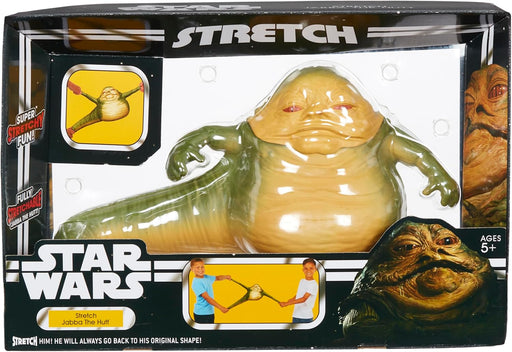 Stretch Star Wars Jabba the Hutt figura estirable de Famosa con diseño auténtico del señor del crimen galáctico en tonos verdes característicos
