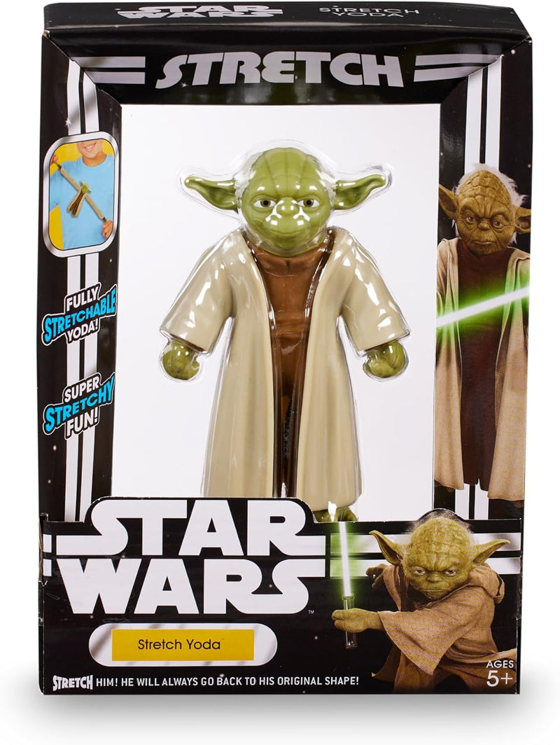 Stretch Star Wars Yoda figura estirable de Famosa con diseño auténtico del Gran Maestro Jedi en túnica verde tradicional
