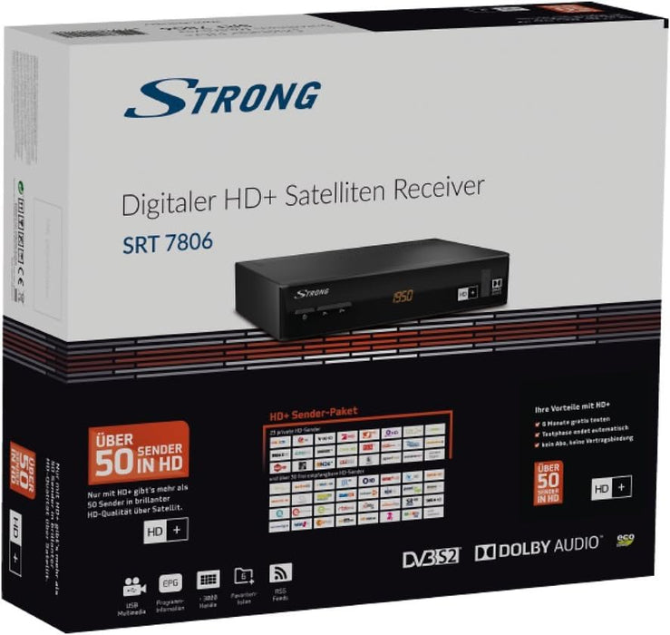 Strong Digitaler HD+ Satelliten Receiver (SRT7806)