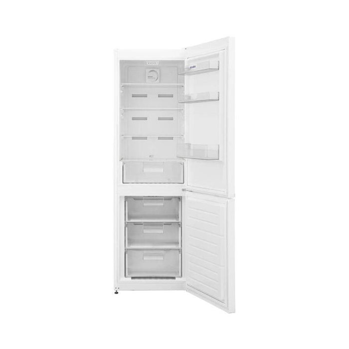 Detalle del interior del frigorífico Combi Svan, destacando su sistema de ventilación Multi Air Flow y los compartimentos organizados.