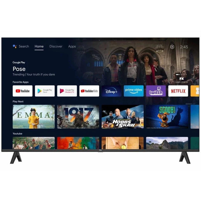 TCL Television 40 Pulgadas LED FullHD Android Tv HDR (40S5401A)