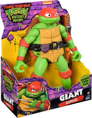 TMNT Figuras Gigantes Raphael 30 cm de Famosa con bandana roja, sai gemelos y diseño auténtico del guerrero rebelde de las Tortugas Ninja
