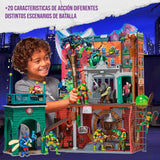 TMNT guarida alcantarillas 3 niveles juego slime verde tubo lodo bola lodo Famosa TU802000
