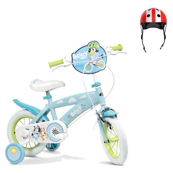 Pack Pack Bicicleta 12'' Bluey + Casco Infantil: bicicleta y casco a juego