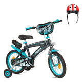 Pack Pack Bicicleta 14'' Blue Ice + Casco Infantil: bicicleta y casco a juego