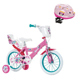 Pack Pack Bicicleta 14'' Minnie Mouse + Casco a Juego: bicicleta y casco a juego