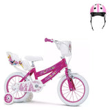 Pack Bicicleta 14'' Princesas Disney + Casco Infantil - Toimsa: bicicleta y casco