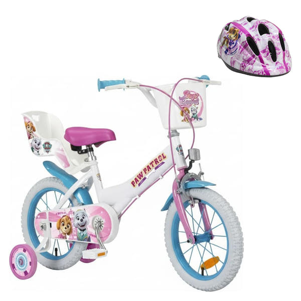 Pack Bicicleta 14'' Paw Patrol Skye + Casco a Juego - Toimsa: bicicleta y casco