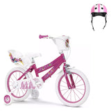 Pack Bicicleta 16'' Princesas Disney + Casco Infantil - Toimsa: bicicleta y casco
