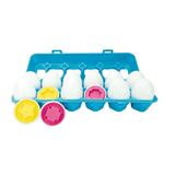 12 huevos encajables Toy Planet – huevos con formas de colores