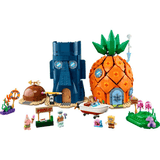 LEGO Icons 11386 Fondo de Bikini montado: Casa Piña, casa de Calamardo, roca de Patricio, Botemóvil y figuras