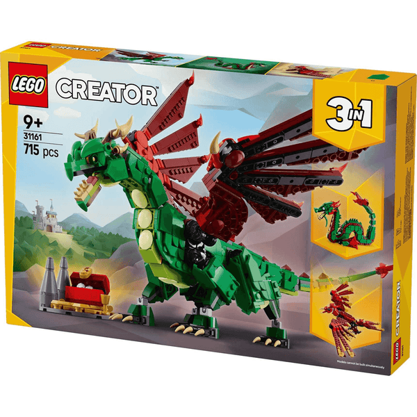 LEGO Creator Dragón Medieval 3en1 (31161) - 715 Piezas
