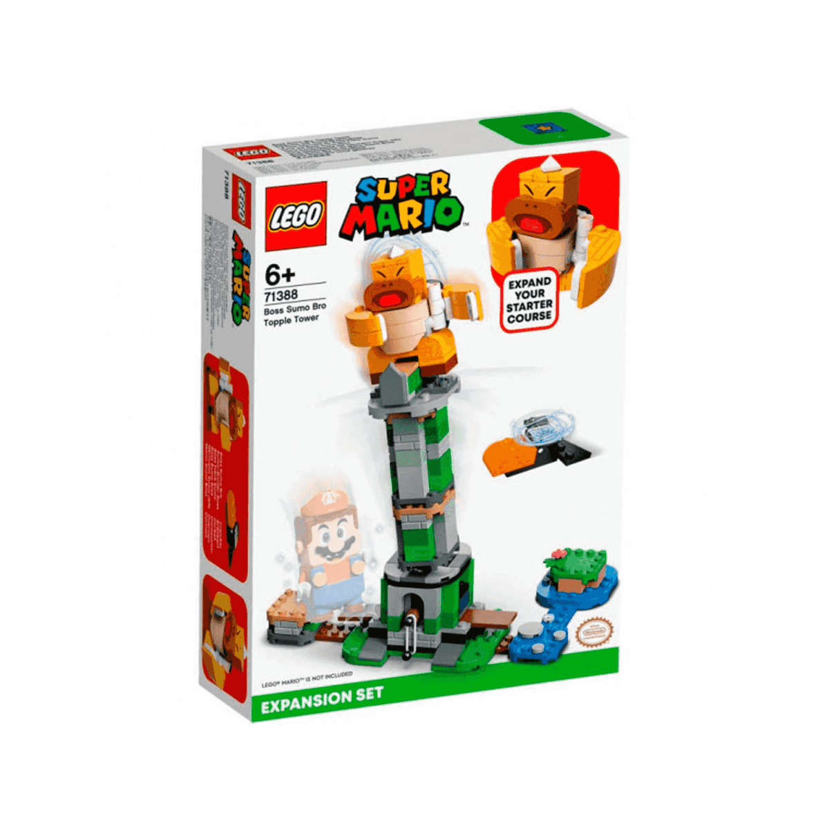 LEGO Super Mario Set Expansión Torre Bamboleante 71388 - Hermano Sumo Jefe 6+ Años