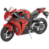 Moto a escala 1:10 Welly – modelo rojo