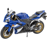 Moto a escala 1:12 Welly – modelo azul