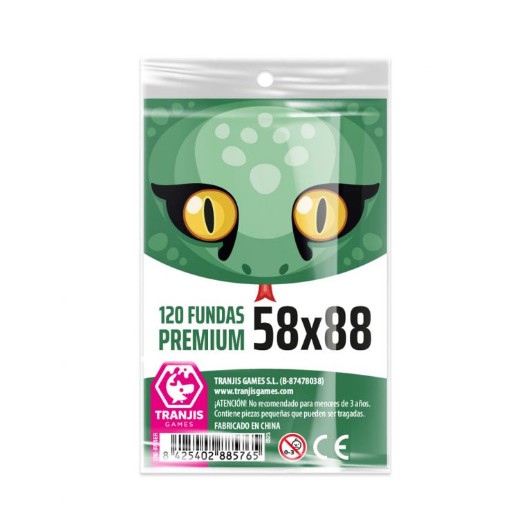 Pack 120 Fundas Serpiente 58x88mm Premium para Juegos de Mesa