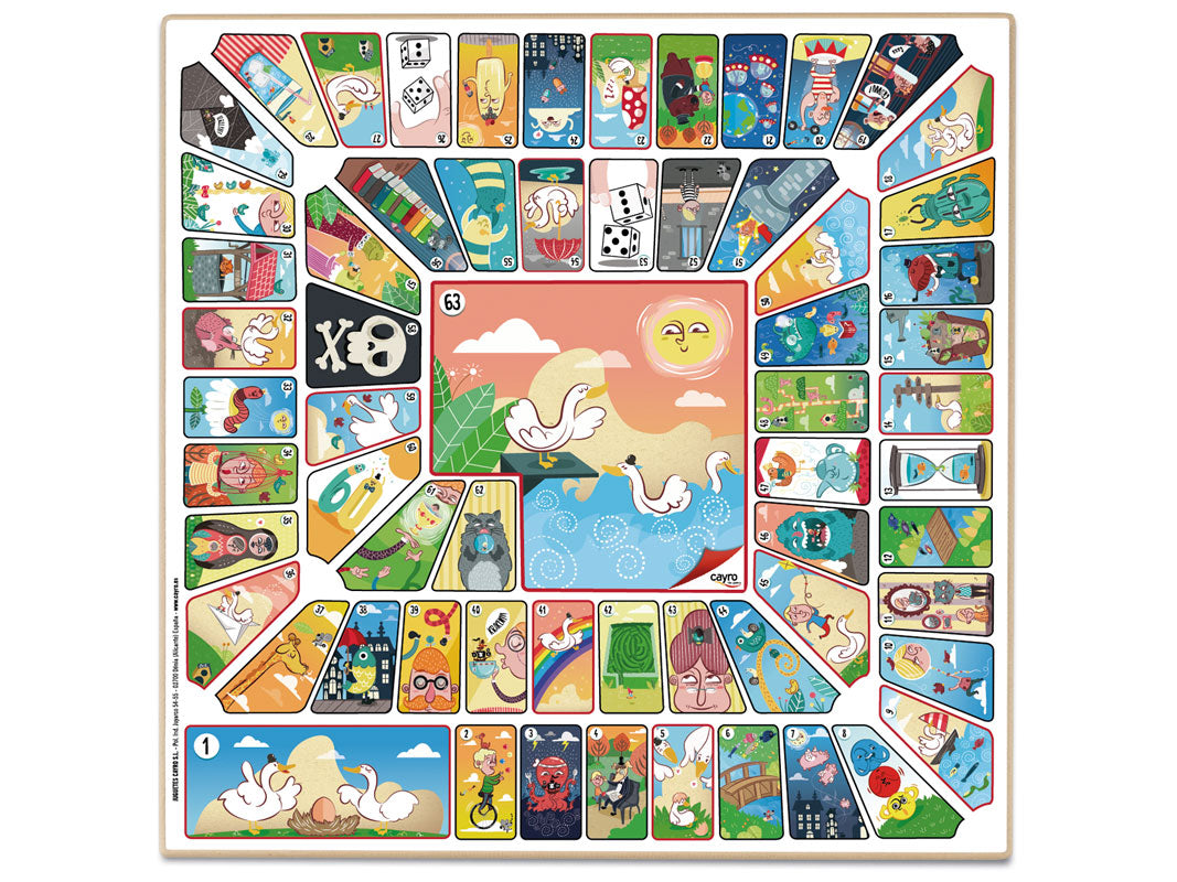 Tablero Parchís 6 Jugadores – Oca Madera 40x40 cm Cayro, imagen 2