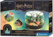 Terrario mágico de Harry Potter de Clementoni con recipiente transparente para crear un ecosistema en miniatura con plantas reales y decoraciones temáticas de Hogwarts

