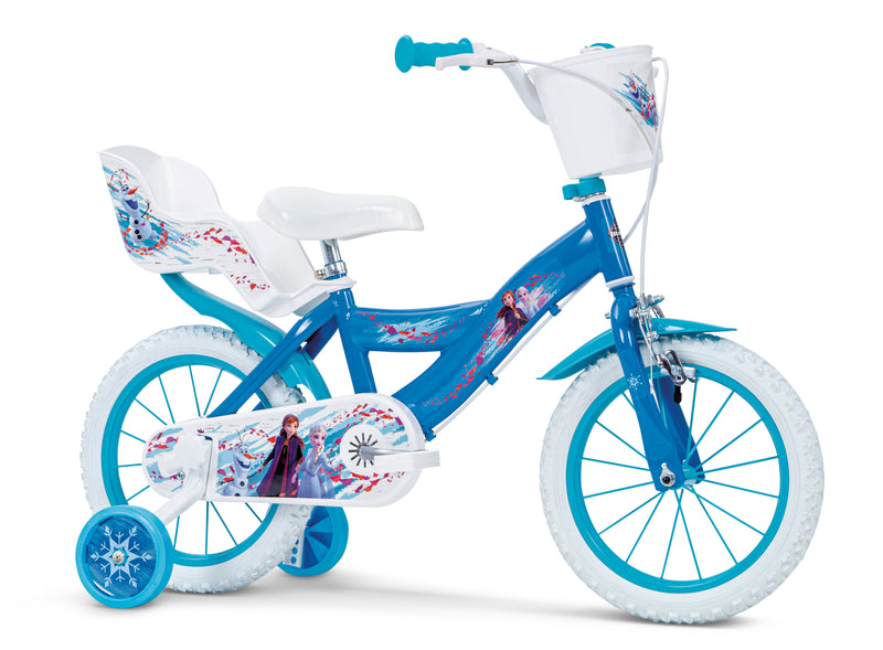 Bicicleta Toimsa Huffy 14" Frozen Disney (14687) - Con Cesta y Portamuñecas