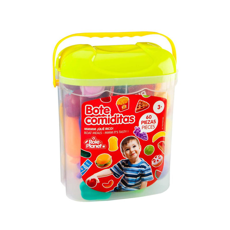 Toy Planet Bote Comiditas 60 Piezas (ABC/303386)