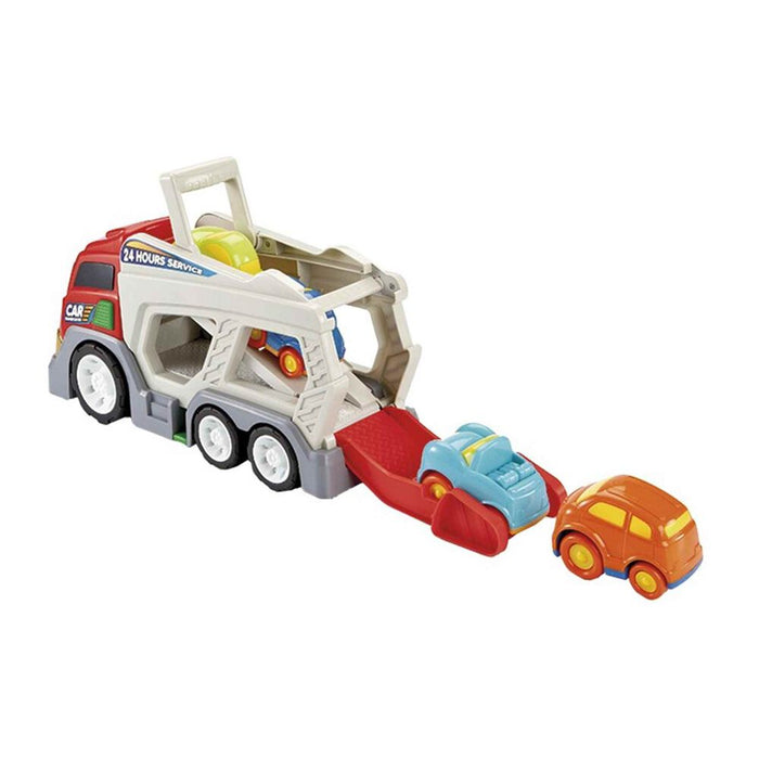 Toy Planet Truck Transports Cars 4 Vehicles (0C380)