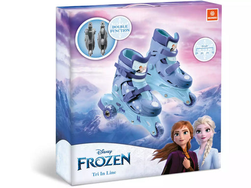 Tri Patín Frozen 3 ruedas Mondo 28299 con diseño de Elsa y Anna, patines infantiles con estabilidad máxima para niñas

