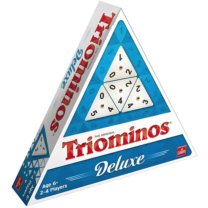 Triominos DeLuxe de Goliath, juego de emparejamiento de números con diseño elegante y duradero.
