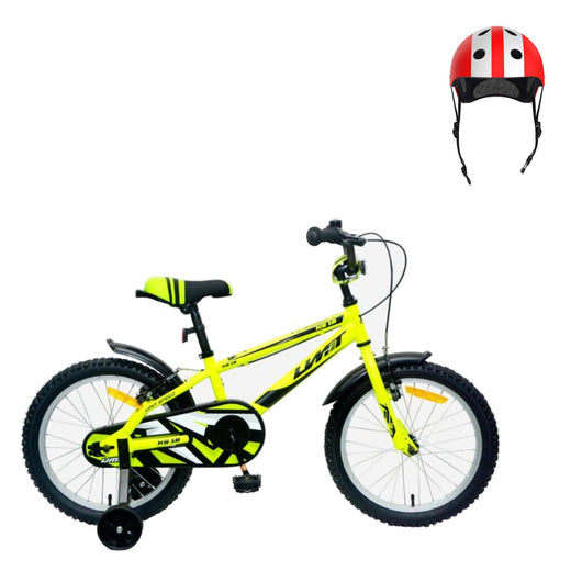 Pack Bicicleta 18'' XS18 Verde + Casco Infantil - UMIT