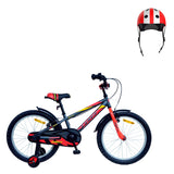 Pack Bicicleta 20'' Casper Gris y Rojo + Casco Infantil - UMIT