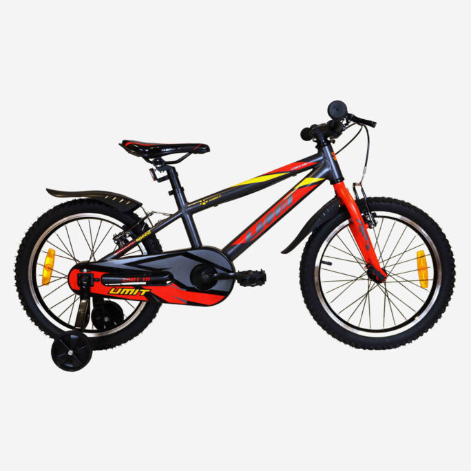 Umit Bicycle 18 Inch Gray Red Aluminum (1821A-81)